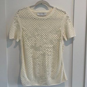Iro Cream Mesh Tshirt